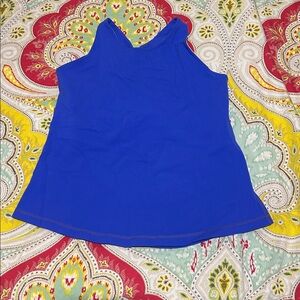 Vintage Lululemon purple criss cross crop tank top shirt size 4